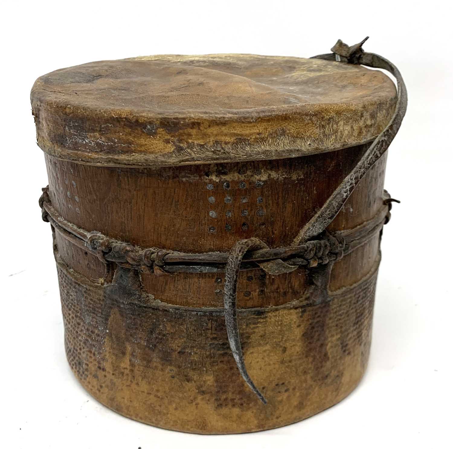 Kenyan Boran Tribal Milk Bucket - Image 2 of 3