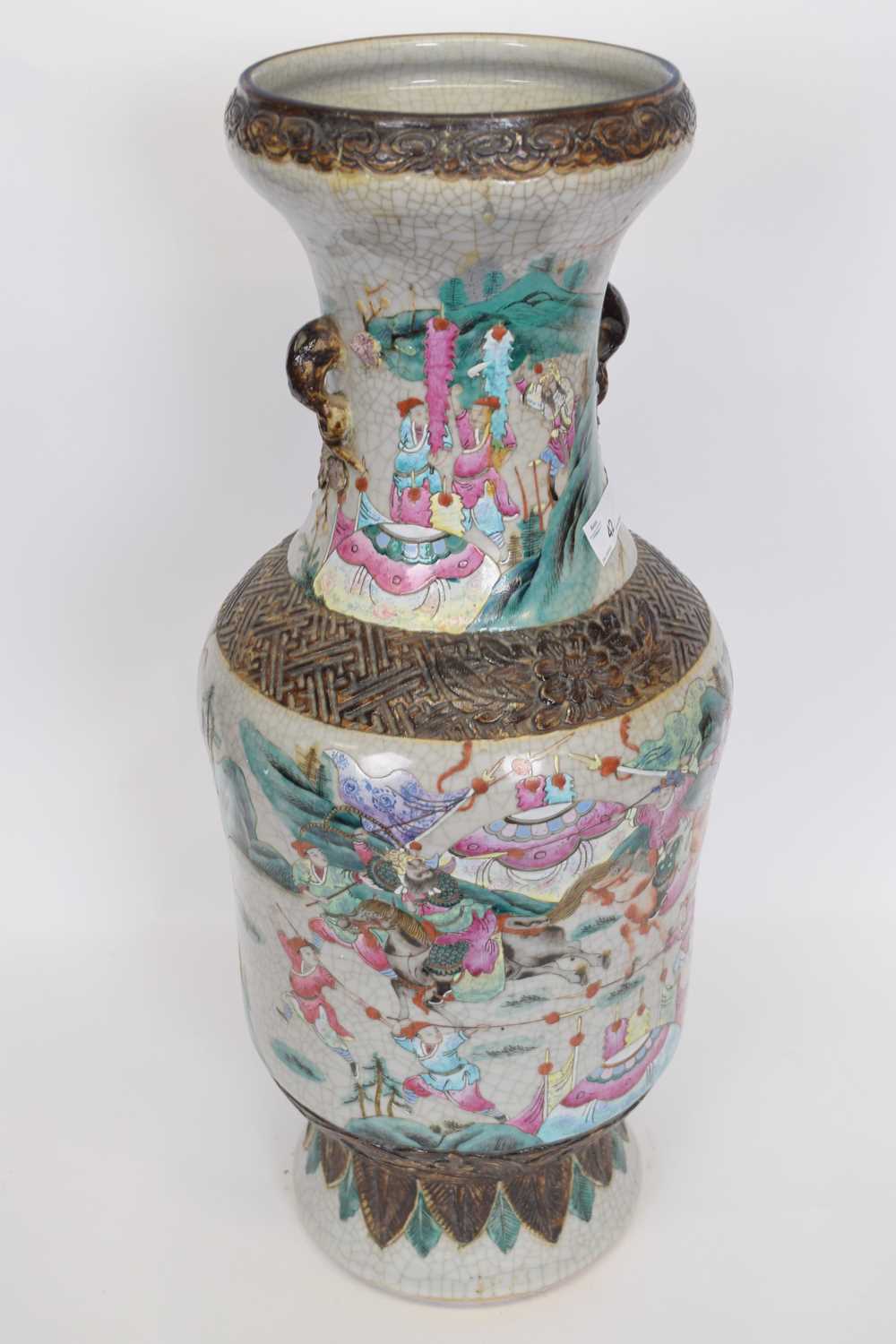 Chinese Crackle Ware Vase - Image 3 of 3