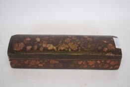 Papier mache box decorated with birds and flowers, 31cm long