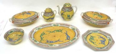 Chinese Yellow Ground Coffee Set