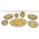 Chinese Yellow Ground Coffee Set