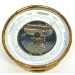 Barometer in brass case