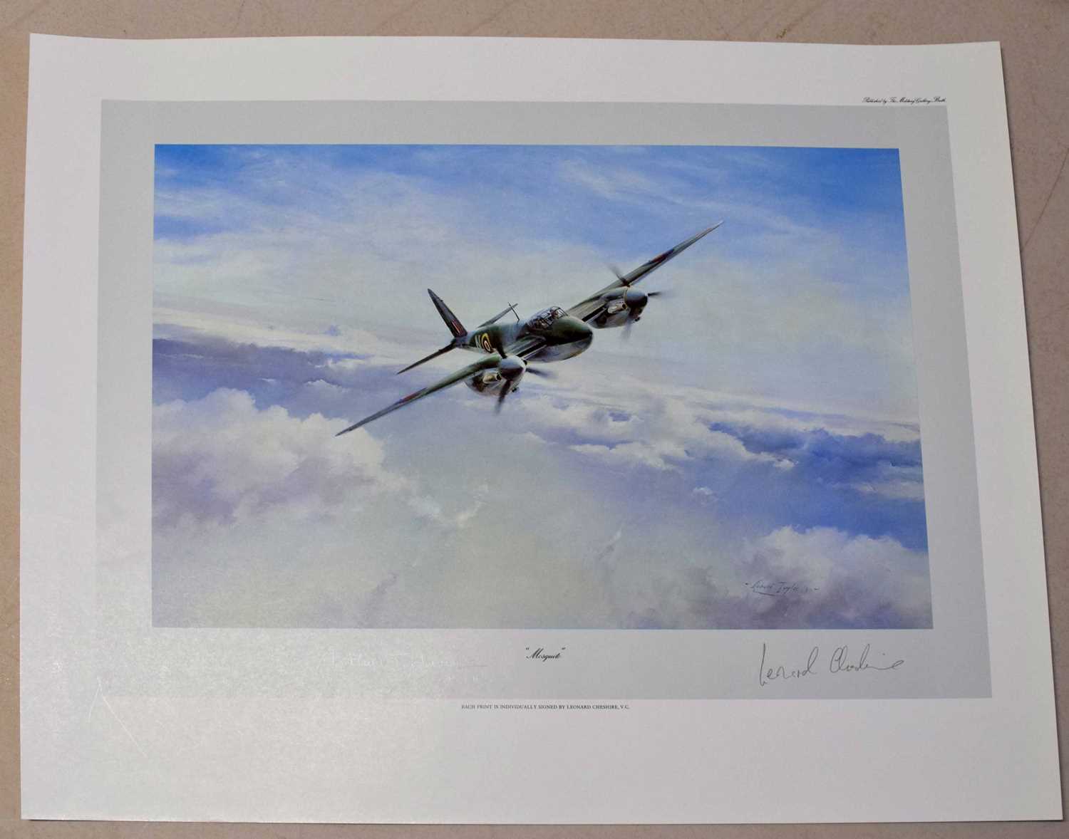 Group of limited edition aviation prints by Robert Taylor including 'Eagle Squadron Scramble', - Image 4 of 4