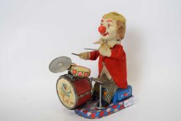 1960s model of a clown drummer manufactured by Alps Japan circa 1960