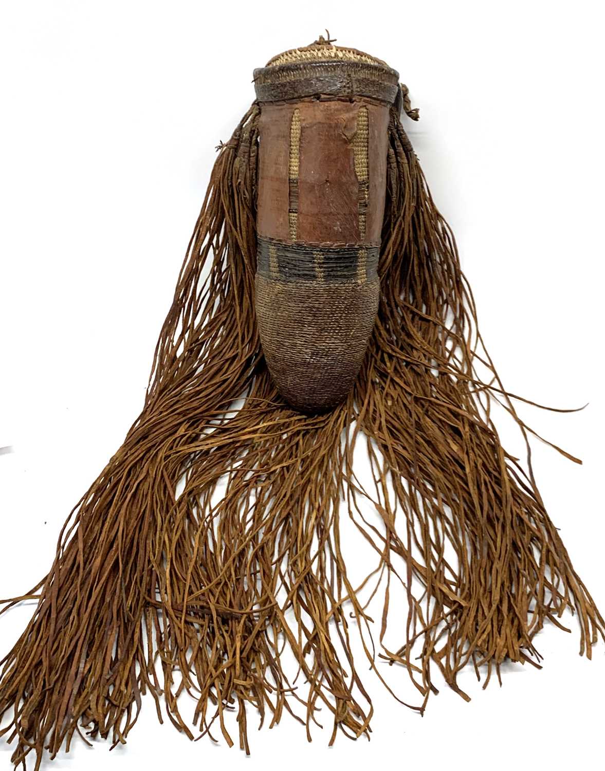 A Sudanese Shilluk jewellery basket