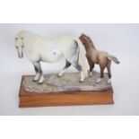 Albany Crafts model of a Welsh mare and foal, modelled by David Lovegrove in a limited edition,