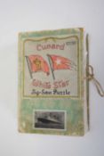 A Cunard White Star line jigsaw in original boxwear to box