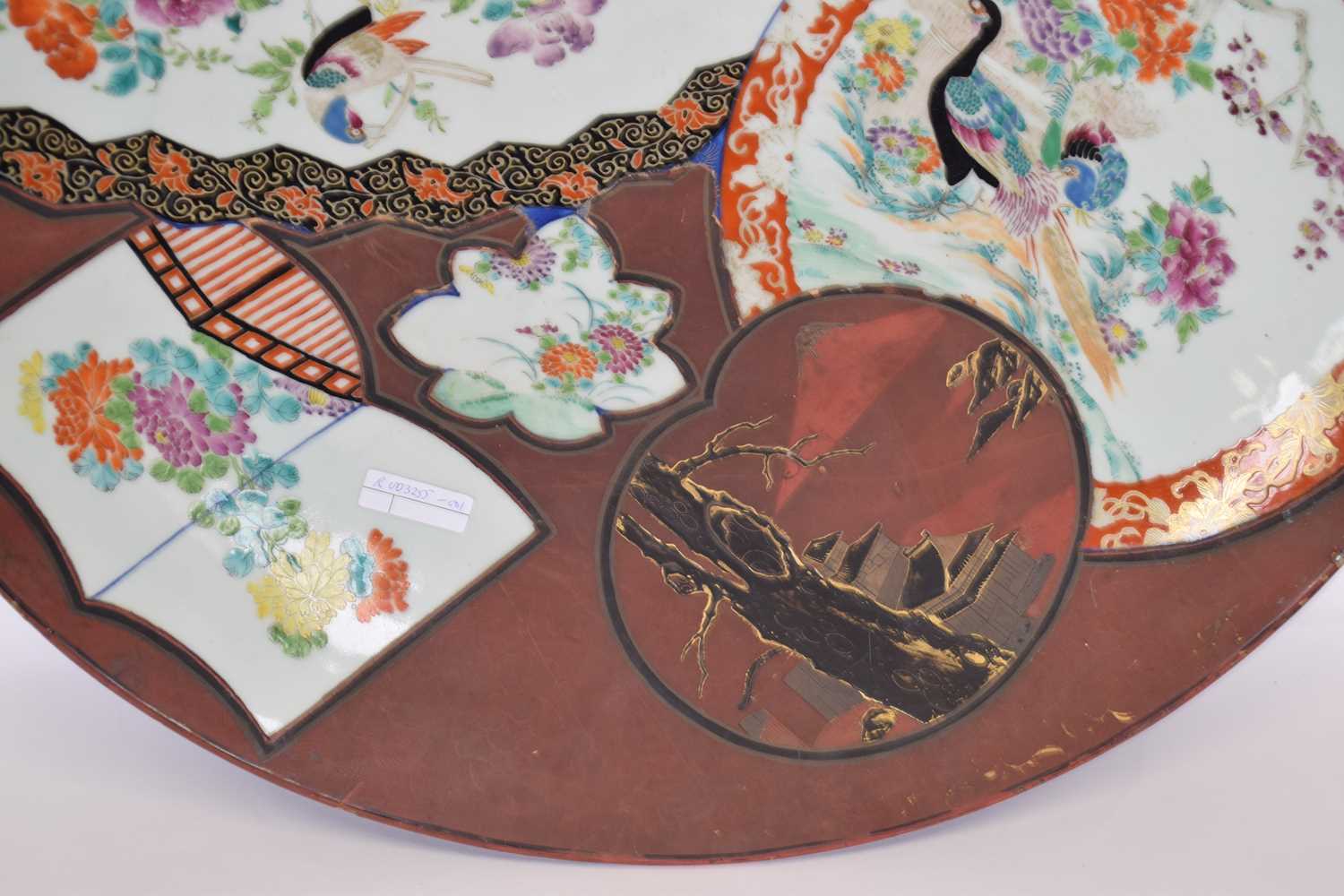 Japanese Porcelain Charger Meiji Period - Image 2 of 3