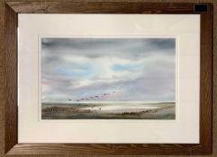 Keith W. Nash (British, Contemporary), "North Norfolk Landing", watercolour, signed and dated (