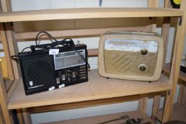 VINTAGE GRUNDIG RADIO AND ONE OTHER (2)