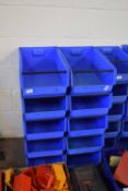 TEN LARGE BLUE WORKSHOP TIDY TRAYS