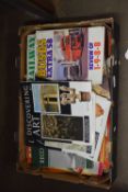 ONE BOX VARIOUS MAGAZINES TO INCLUDE DISCOVERING ART