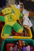 ONE BOX MIXED TOYS TO INCLUDE NORWICH CITY MASCOT