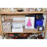 MIXED LOT : ROYAL DOULTON MODEL 'SLEEPING BEAUTY', A PEWTER MONEY BOX AND A FURTHER BOXED