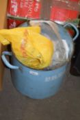 ENAMEL BREAD BIN (LACKING LID)