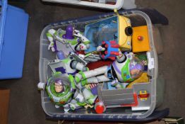 BOX OF MIXED TOYS TO INCLUDE BUZZ LIGHTYEAR