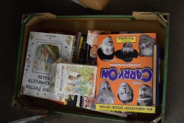 ONE BOX MIXED BOOKS TO INCLUDE CARRY ON INTEREST, BEATRIX POTTER ETC