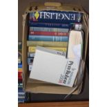 ONE BOX DICTIONARIES AND MATHEMATICAL AND OTHER EDUCATIONAL BOOKS