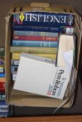 ONE BOX DICTIONARIES AND MATHEMATICAL AND OTHER EDUCATIONAL BOOKS