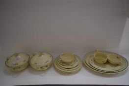 QUANTITY OF SUSIE COOPER FLORAL DECORATED TABLE WARES