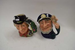 ROYAL DOULTON CHARACTER JUGS 'OLD SALT', AND 'THE WALRUS AND CARPENTER' (2)