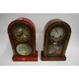 TWO 20TH CENTURY CHINESE MANTEL CLOCKS