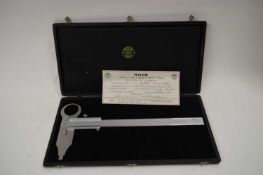 ROCH FRANCE PRECISION CALIPERS IN FITTED CASE WITH CERTIFICATE