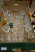 ONE BOX VARIOUS DRINKING GLASSES