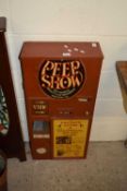 COIN OPERATED PEEP-SHOW MACHINE, 42CM WIDE