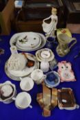 MIXED LOT VARIOUS CERAMICS TO INCLUDE MIDWINTER STYLECRAFT TABLEWARE, ROYAL ALBERT TEA WARES AND