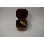 19TH CENTURY OCTAGONAL INLAID TEA CADDY (A/F)