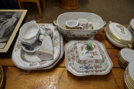 MIXED LOT VARIOUS CERAMICS TO INCLUDE A QUANTITY OF COPELAND SPODE 'SPODE'S NIGEL' DINNER WARES