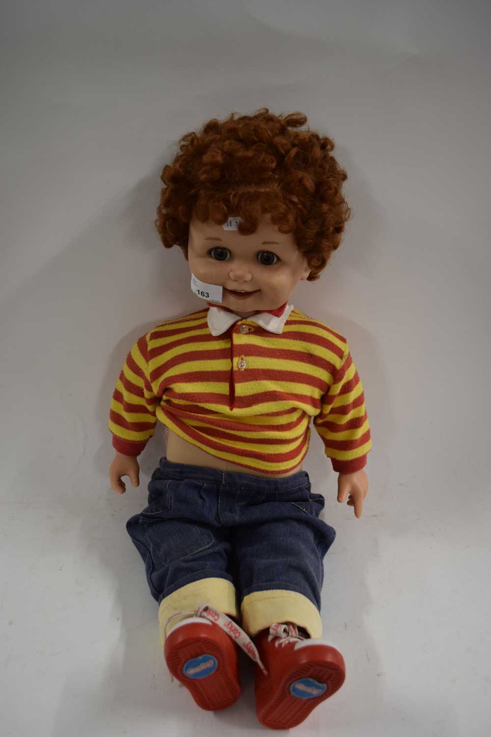 CORKY TALKING DOLL WITH CASSETTE PLAYER TO REVERSE