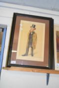 TWO FRAMED VANITY FAIR PRINTS, THE STATESMAN NO 153 AND THE STATESMAN NO 136, F/G