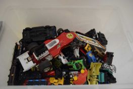 BOX OF VARIOUS TOY VEHICLES