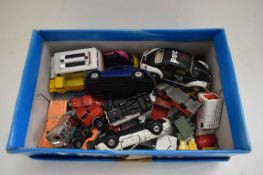 BOX VARIOUS DIE-CAST TOY VEHICLES