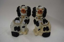 PAIR OF STAFFORDSHIRE DOGS