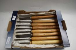 BOX OF MIXED CHISELS