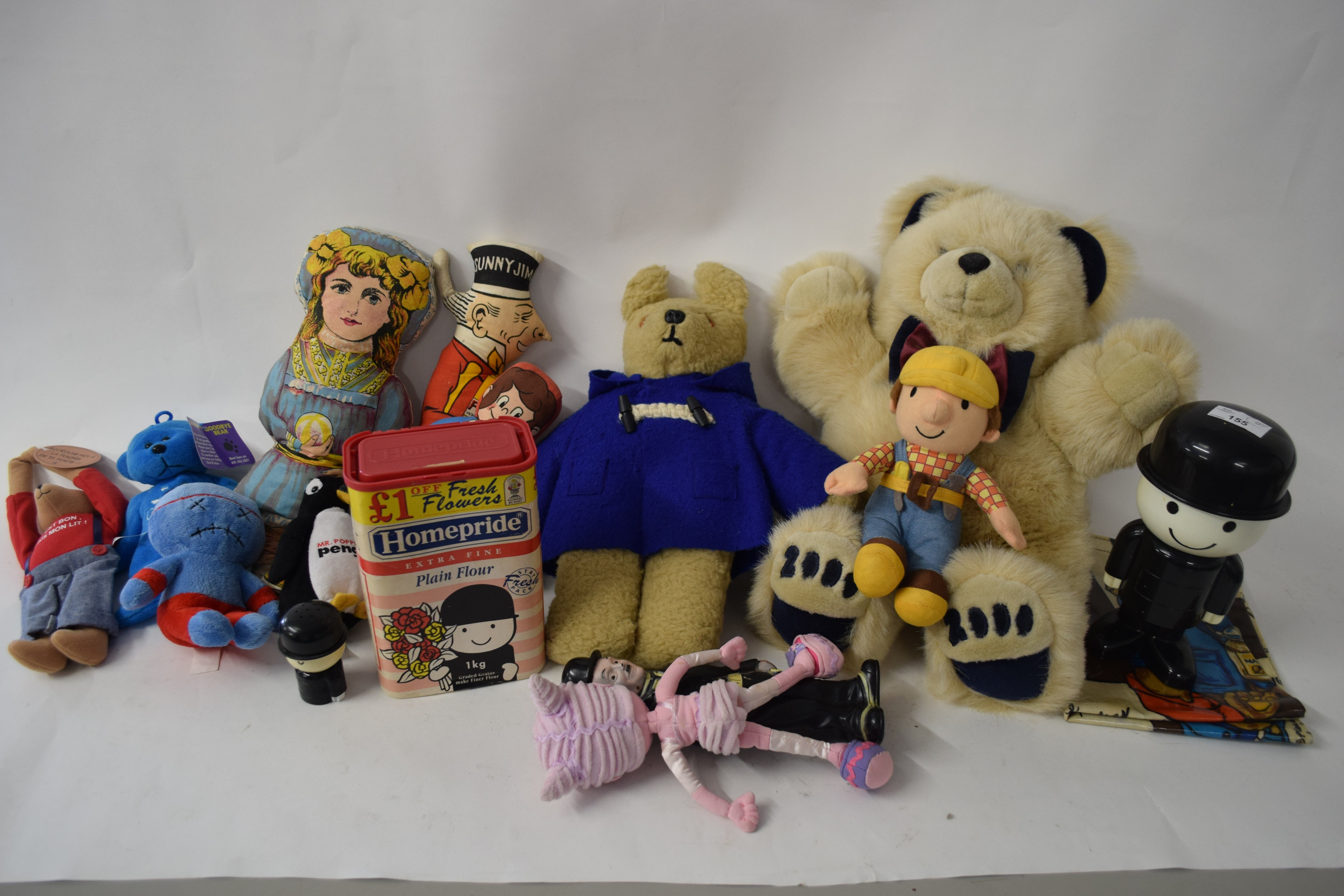 COLLECTION VARIOUS SOFT TOYS, HOMEPRIDE ADVERTISING FIGURE ETC