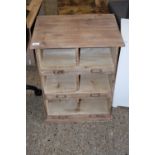 LIGHT WOOD PIGEONHOLED CABINET, 51CM WIDE