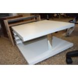 WHITE FINISH COFFEE TABLE, 60CM WIDE