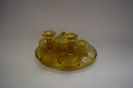 GLASS DRESSING TABLE SET