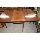 19TH CENTURY MAHOGANY DROP LEAF DINING TABLE, 149CM WIDE