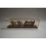 CORGI PERSPEX CASED MODEL OF THE STATE COACH PRODUCED FOR THE SILVER JUBILEE 1977