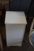 LLOYD PASCAL WHITE FINISH LAUNDRY BOX, 30CM WIDE