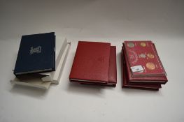 COLLECTION OF BRITISH PROOF COINAGE IN CASES, PRINCIPALLY 1980S, LOW DENOMINATION