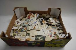 BOX OF MIXED CIGARETTE AND TEA CARDS