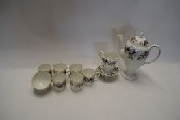 WEDGWOOD HATHAWAY ROSE COFFEE SET