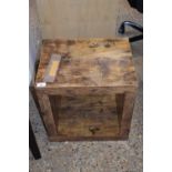 WOOD EFFECT SIDE TABLE, 44CM WIDE