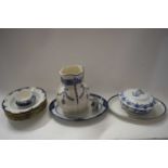 QUANTITY VARIOUS BLUE AND WHITE CERAMICS